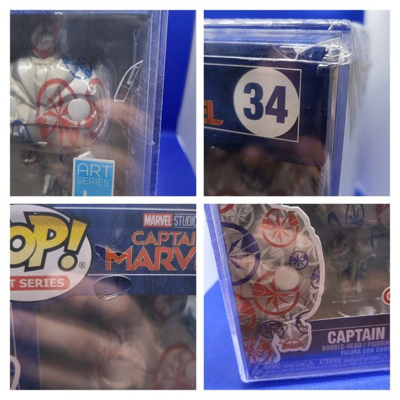 Marvel Studios Captain Marvel Art Series Target Exclusive Funko Pop - Picture 9 of 10